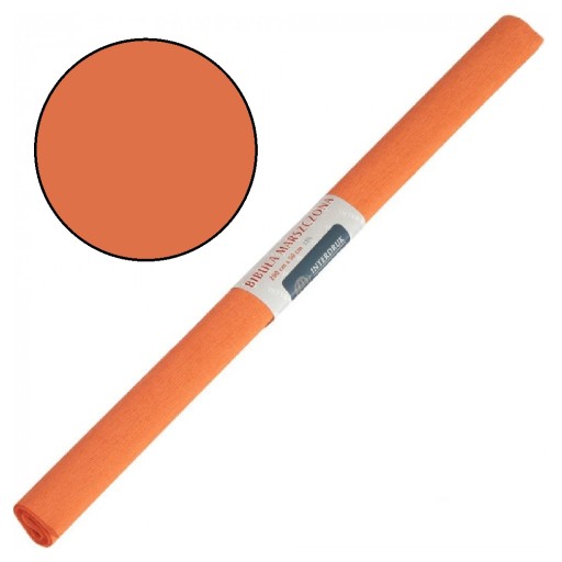 CRIPPED vreckový papier do školy 50CM 2M TMAVÝ ORANŽOVÝ VÝTLAČ