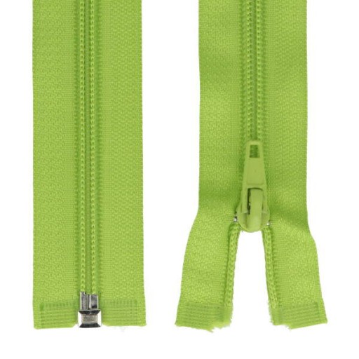 ŠPIRÁLOVÝ Zips #5 - 80 CM - SVETLOZELENÁ