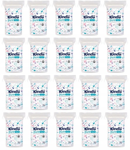 CLEANIC KINDII veľké kozmetické tampóny pre bábätká