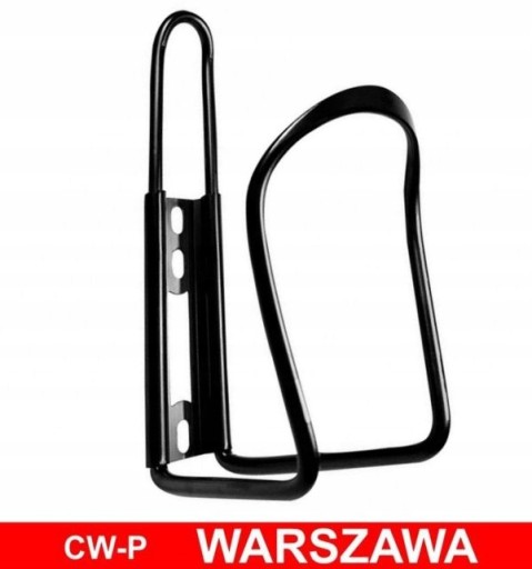 Držiak na cyklistickú fľašu na vodu, hliník, ČIERNA