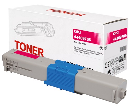 TONER PRE OKI C310 C330 C510 MC352 MC362 MC562 ČERVENÝ 44469705 2000 STR.