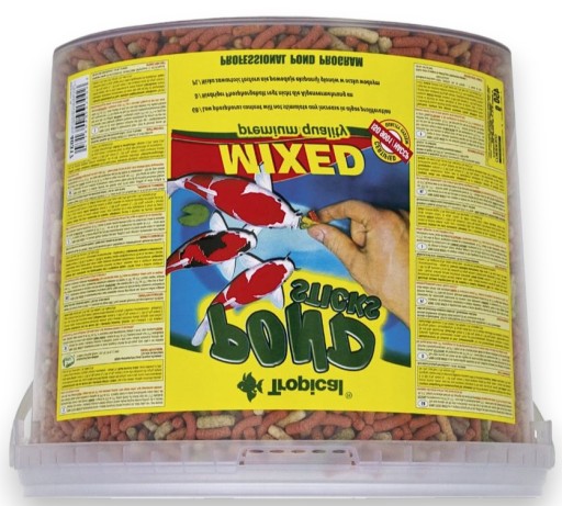 Pond Sticks Miešané krmivo pre koi kapry v rybníkoch, 5L tyčinky