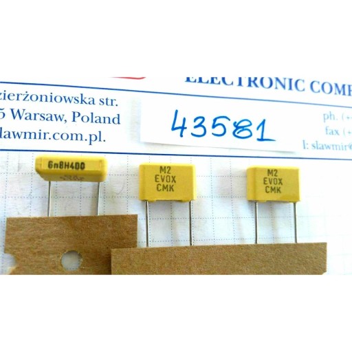 Filmový kondenzátor 6,8nF 400V R10 2,5% MKC x5