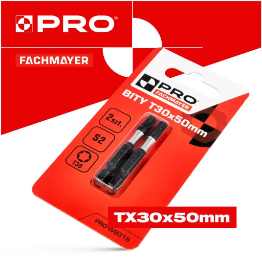 Nárazový bit Nárazové bity TX30 50mm | Nárazový bit pre skrutkovač 2 ks.