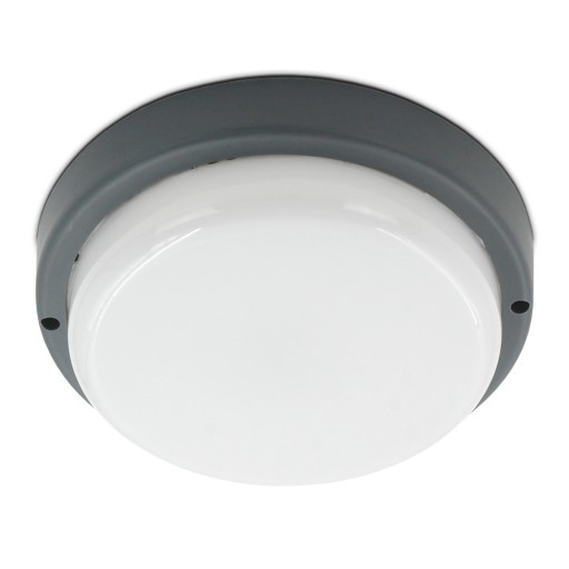 VONKAJŠIA NÁSTENNÁ LAMPA VÝKONNÁ FASÁDNA LAMPA MINI 18W IP54 GRAFITOVÁ okrúhla