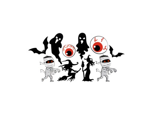 Halloweenske konfety Haunted House 10 ks.