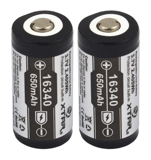 Xtar 16340 / R- CR123 3,7V Li-ion batéria 1 ks