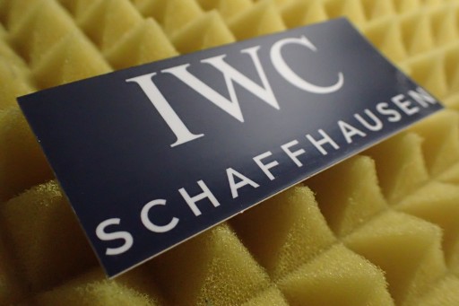 NÁLEPKA IWC SCHAFFHAUSEN F1 FORMULA 1 13,7 x 2,5 cm