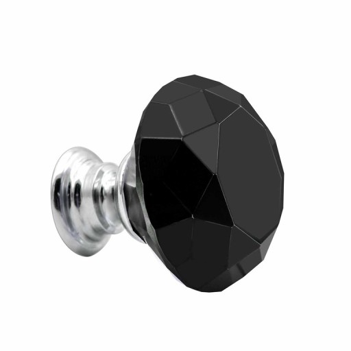 KRIŠTÁĽOVÝ NÁBYTOK ÚCHYTKA 40mm ČIERNA