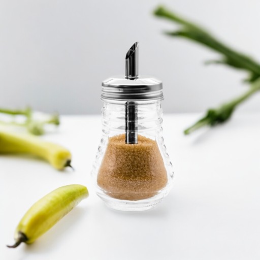NÁDOBA NA CUKOR ZÁSOBNÍK NA CUKOR 210ML SKLO S ZÁSOBNÍKOM