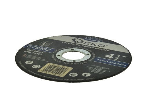 GEKO PREMIUM KOVOVÉ REZNÉ KOTOUČE 115x1,2 INOX