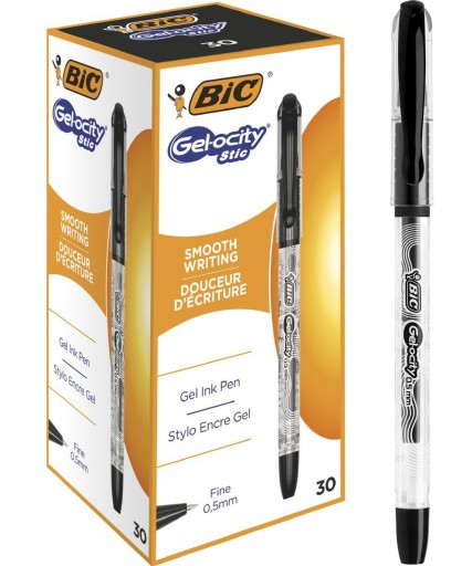 BIC GEL-OCITY GEL PERO 0,5mm čierne 10 kusov