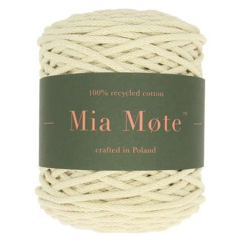 Mia Mote Bavlnená šnúrka pre makramé, prírodná, 5mm, 50m