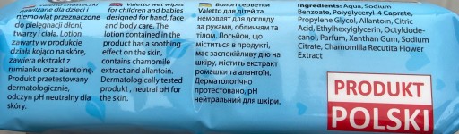 Vlhčené obrúsky pre deti a bábätká 1 x 72 ks POLSKÝ VÝROBOK