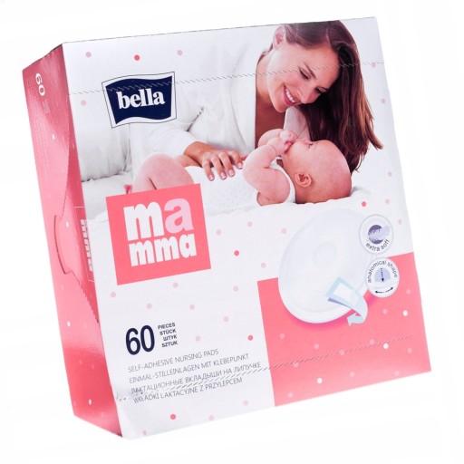 LAKTAČNÉ VLOŽKY BELLA MAMMA S LEPIDLOM 60 KS