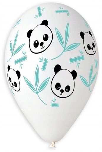 5x PREMIUM taliansky balónik PANDA bambusový medvedík 33 cm