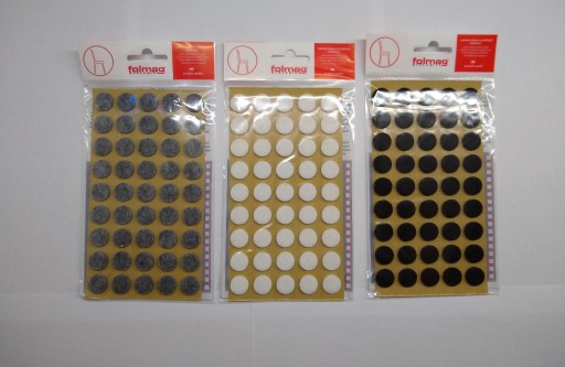Samolepiace plstené podložky 45 ks, sivá ø14