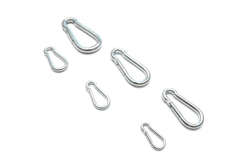 POZINKOVANÁ KARABÍNA NA LANÁ 4MM 4X40mm PLATNÁ