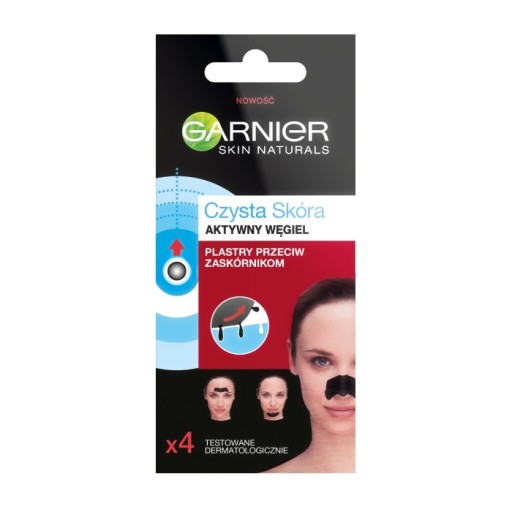 Náplasti s aktívnym uhlím Garnier Clean Skin Opačné