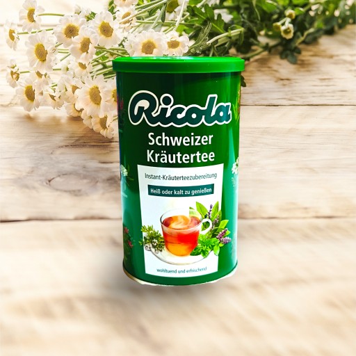 Ricola bylinný čaj na bolesť hrdla 200g.