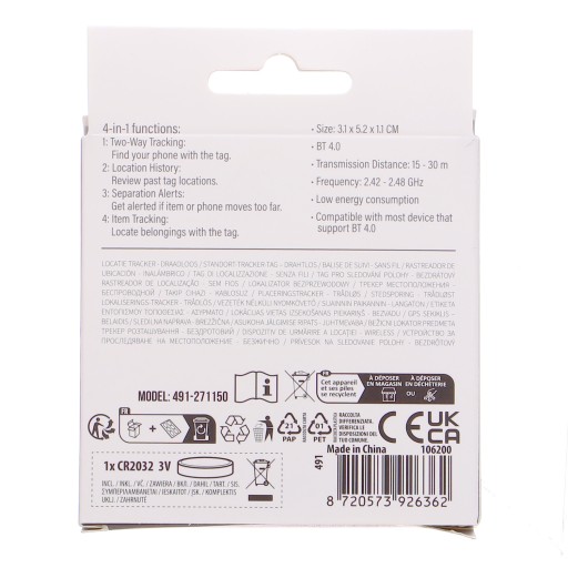 Bluetooth lokátor 15-30m