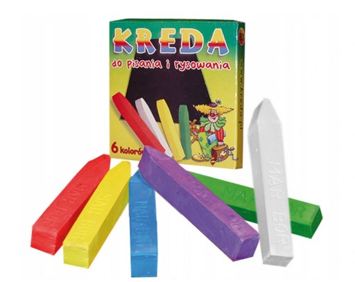 Školská krieda 6 farieb B3 MB