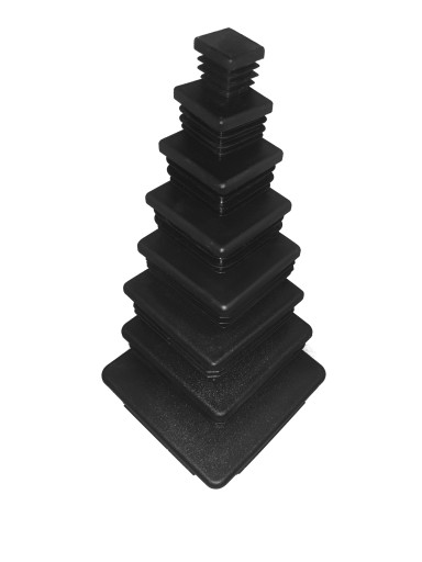 Čiapka profilového stĺpika 60x40 čierna
