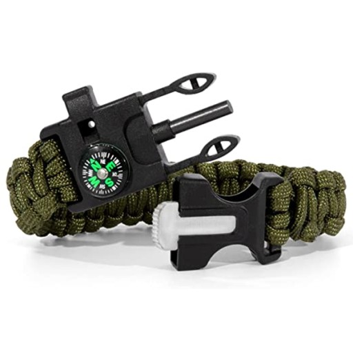 NÁRAMOK PREŽITIA S KOMPASOM PARACORD 5 V 1