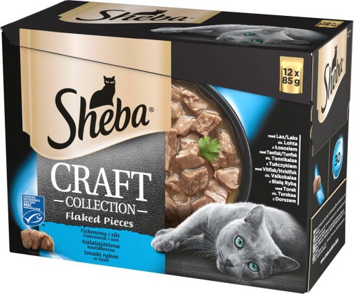 Sheba CRAFT Rybie príchute v omáčke 12x85g