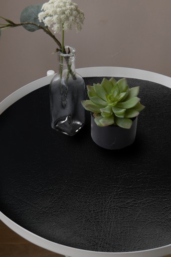 Fólia imitujúca kožu Samolepiaca dyha na nábytkovú dosku ČIERNA KOŽA 45 cm