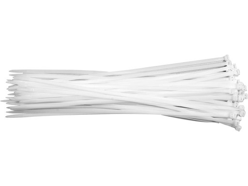 TIEŽKY YATO CLIP, BIELE TIES, 50 ks. 550 x 9,0