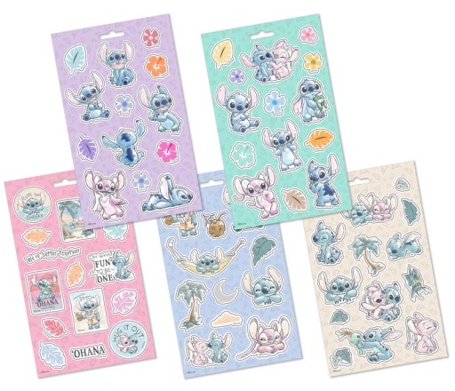 SÚPRAVA STEHOVÝCH NÁLEPEK LIST OHANA STITCH DISNEY