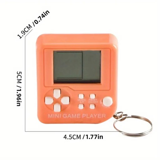 HERNÁ KĽÚČENKA MINI TETRIS HRA KĽÚČENKA PRE FANOUŠKA RETRO HIER