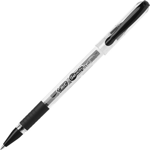 Bic Gelocity Stic výsuvné gélové pero 0,5 mm, čierne, 5 ks