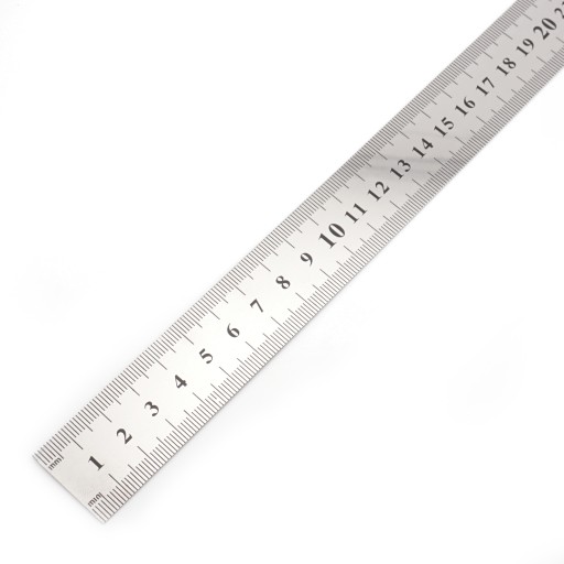 Kovové pravítko 30 cm 12 palcov, obojstranné
