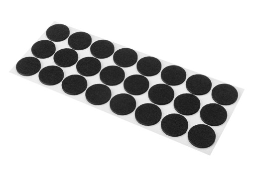 PODLOŽKY PLSTENÉ 29 mm okrúhle čierne 24 ks