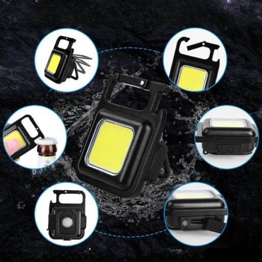 VÝKONNÁ MINI LED VRECKOVÁ LAMPA + MAGNETOVÁ KĽÚČENKA