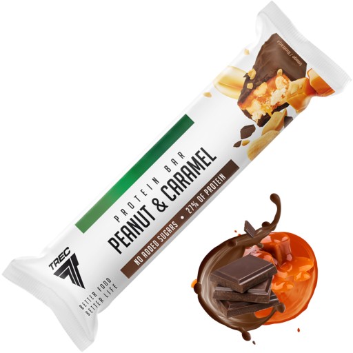 Trec Proteínová tyčinka Arašidy a karamel - 49 g