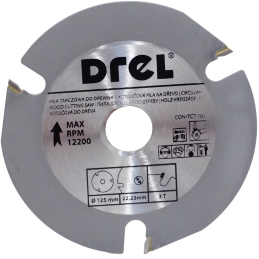 DREL Widia kotúč na rezanie dreva 125 mm