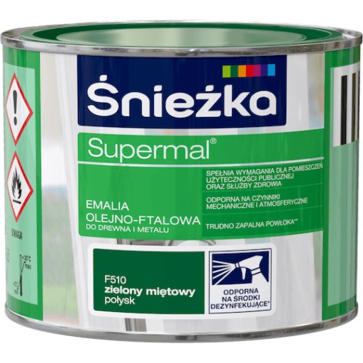 ŚNIEŻKA SUPERMÁLNA OLEJO-FTALOVÁ FARBA MÄŤOVÁ 0,2L