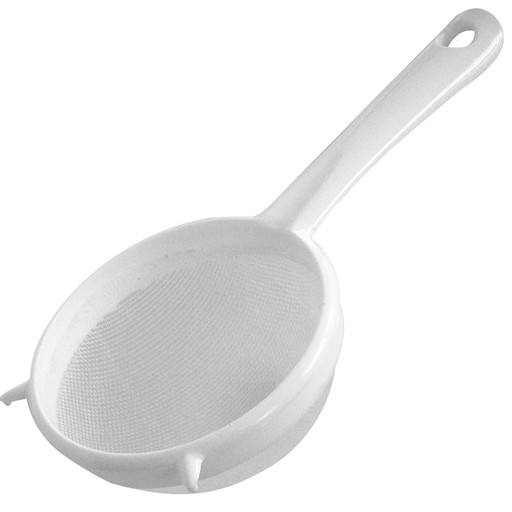 Biele kuchynské sitko 17 cm