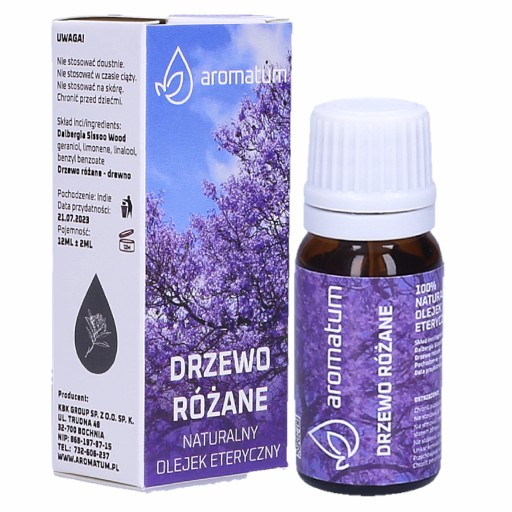 Prírodný esenciálny olej z ružového dreva 12 ml