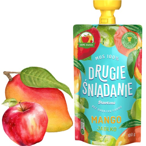 Ovocná pena pre deti Jablko Mango 100 g Dawtona