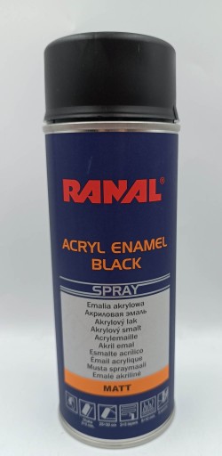Matný čierny lak v spreji 400ml