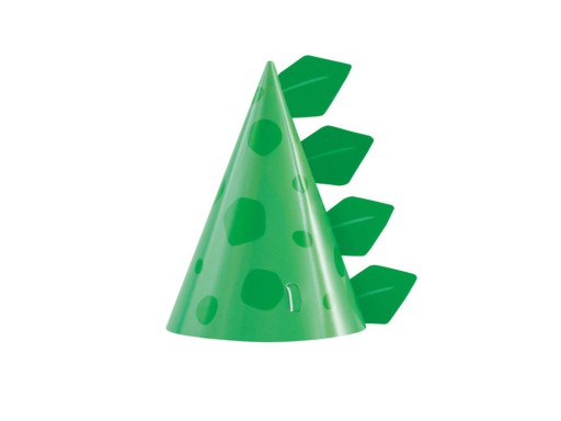 Dinosaury papierové narodeninové čiapky, 8 ks.