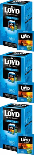 Čaj Earl Grey čierny v obálkach Loyd Horeca Premium 20 ks x3