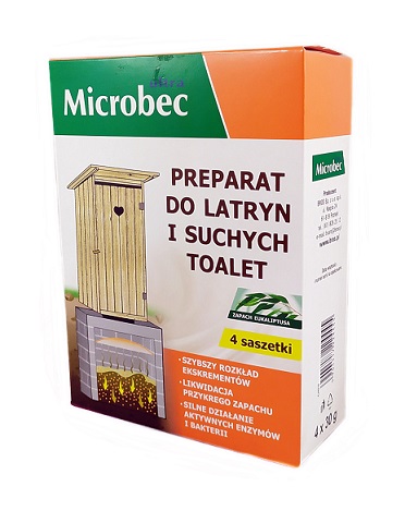 Bros Microbec na latríny a suché WC 4x30g