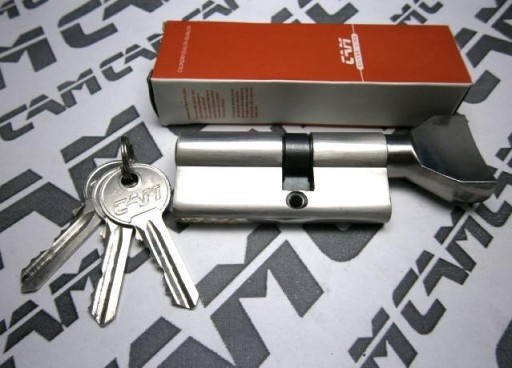 VLOŽKA ZÁMKU DVERÍ 60mm 30/30G CHROME 3 KĽÚČ