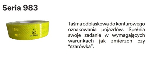 Obrysová reflexná PÁSKA 1M, žltá, cyklistická neónová, máj