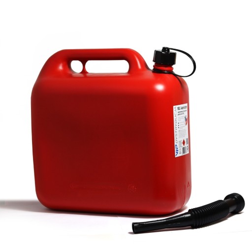 Kanister na palivo, benzín, olej, 10l, s certifikátom VIP Distribution